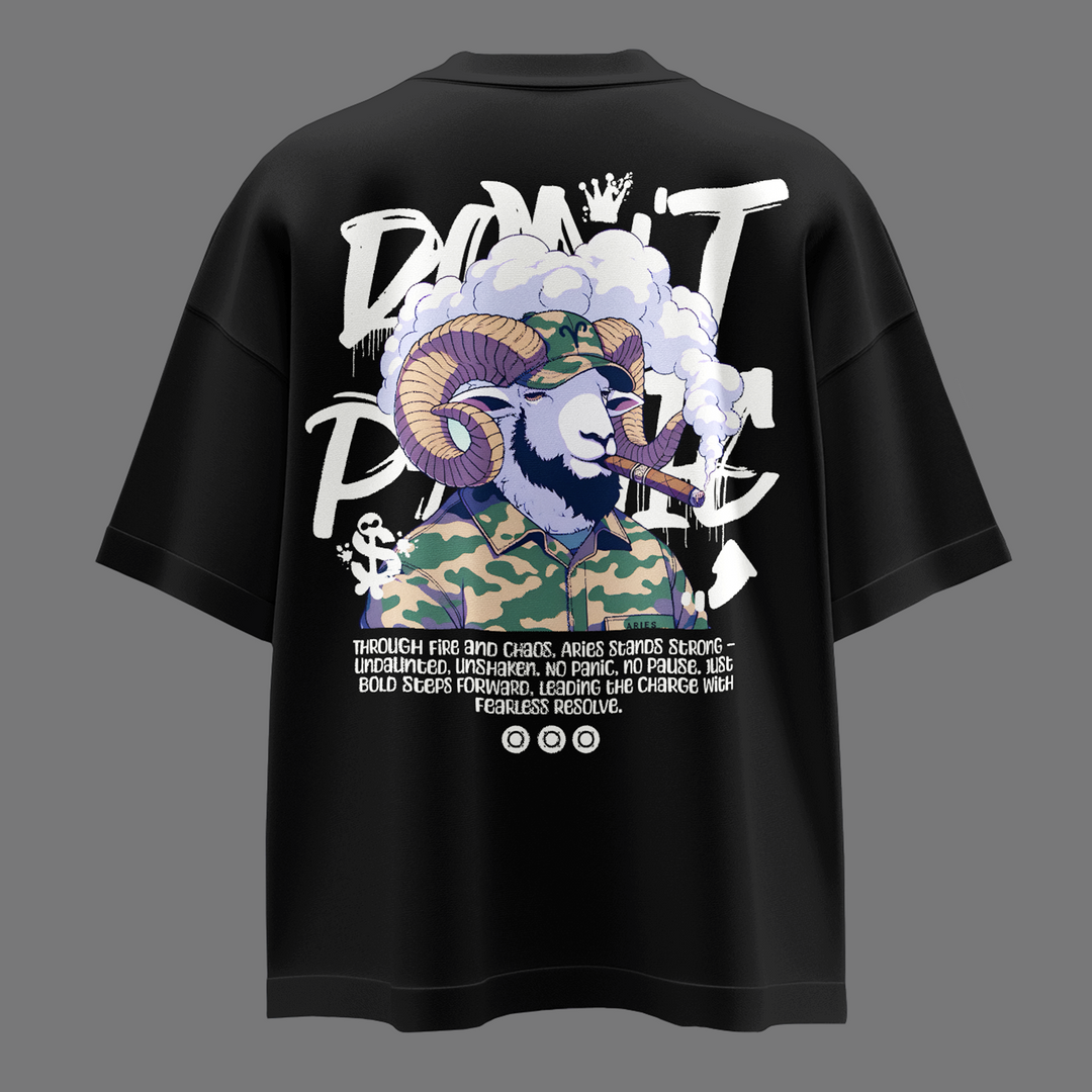 Aries Inferno - Oversize Deep Drop Shoulder Tee