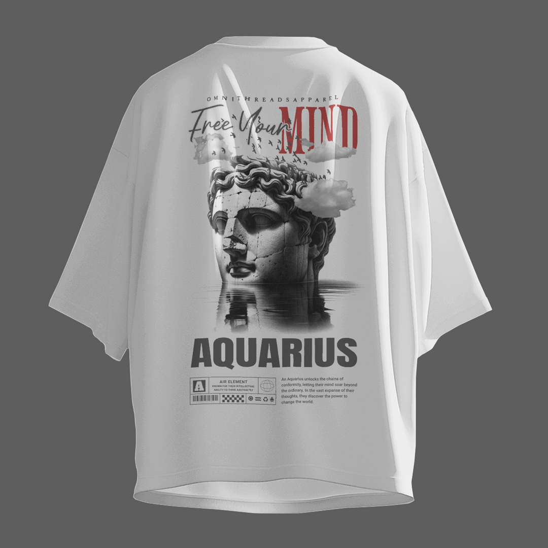 Free Your Mind - Oversize Deep Drop Shoulder Tee