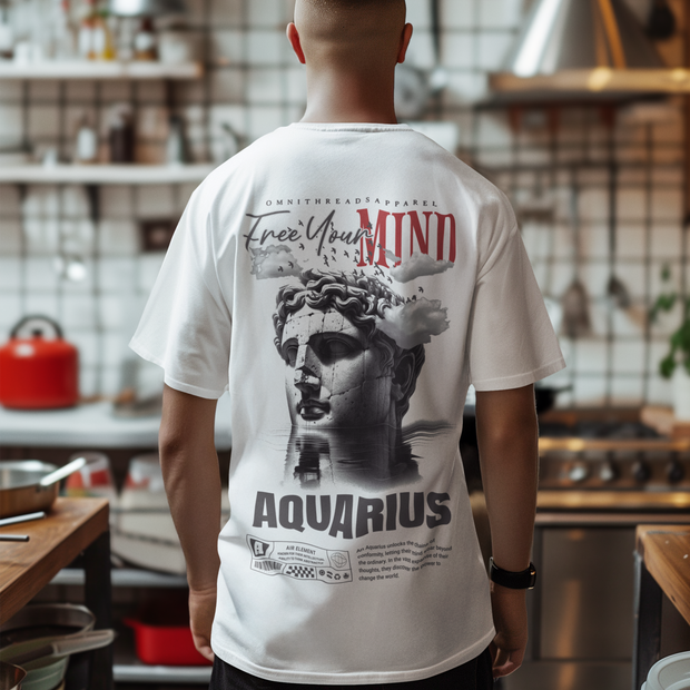 Free Your Mind - Oversize Deep Drop Shoulder Tee