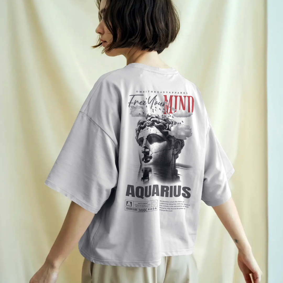 Free Your Mind - Oversize Deep Drop Shoulder Tee