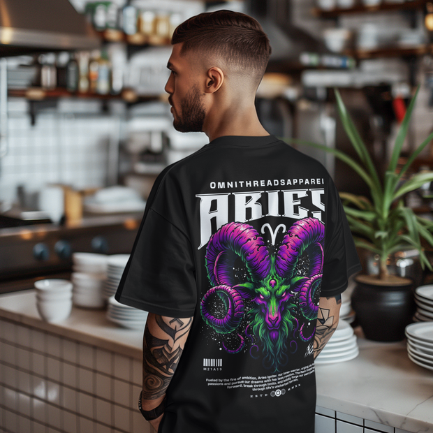 Fueled By Fire - Oversize Deep Drop Shoulder Tee