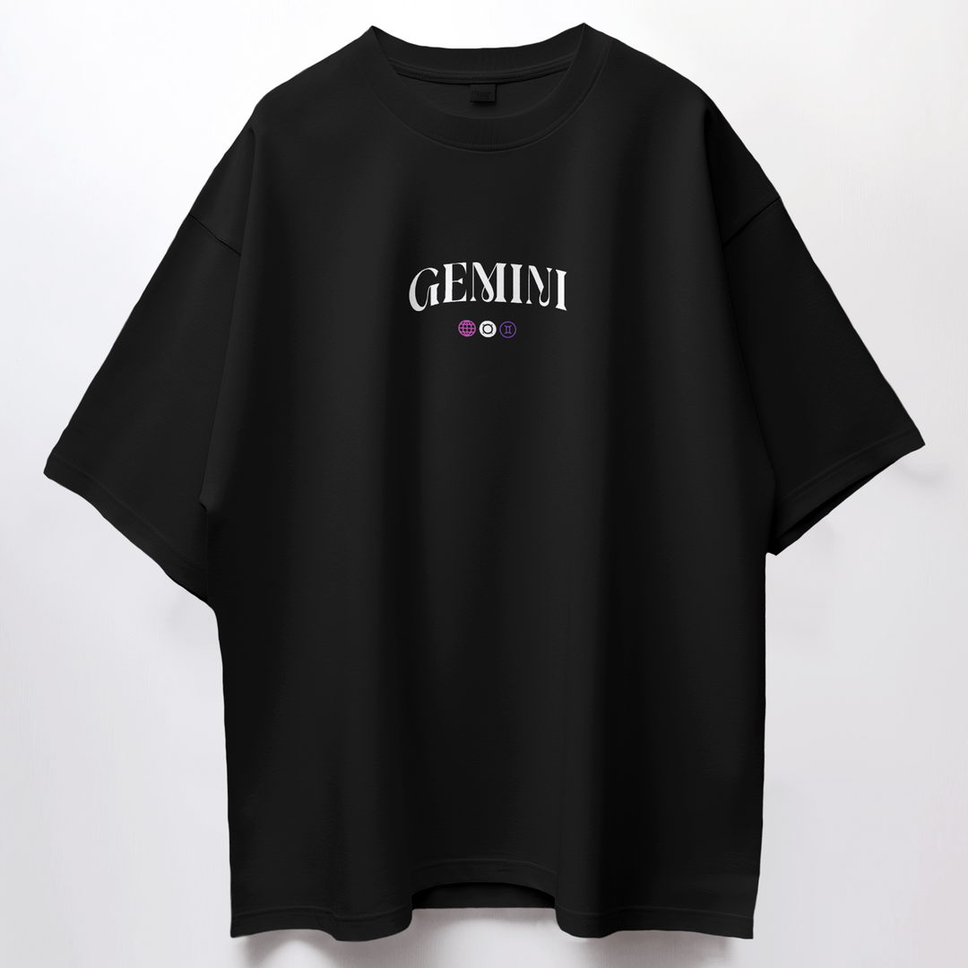 The Beautiful Gemini Dilemma - Oversize Deep Drop Shoulder Tee