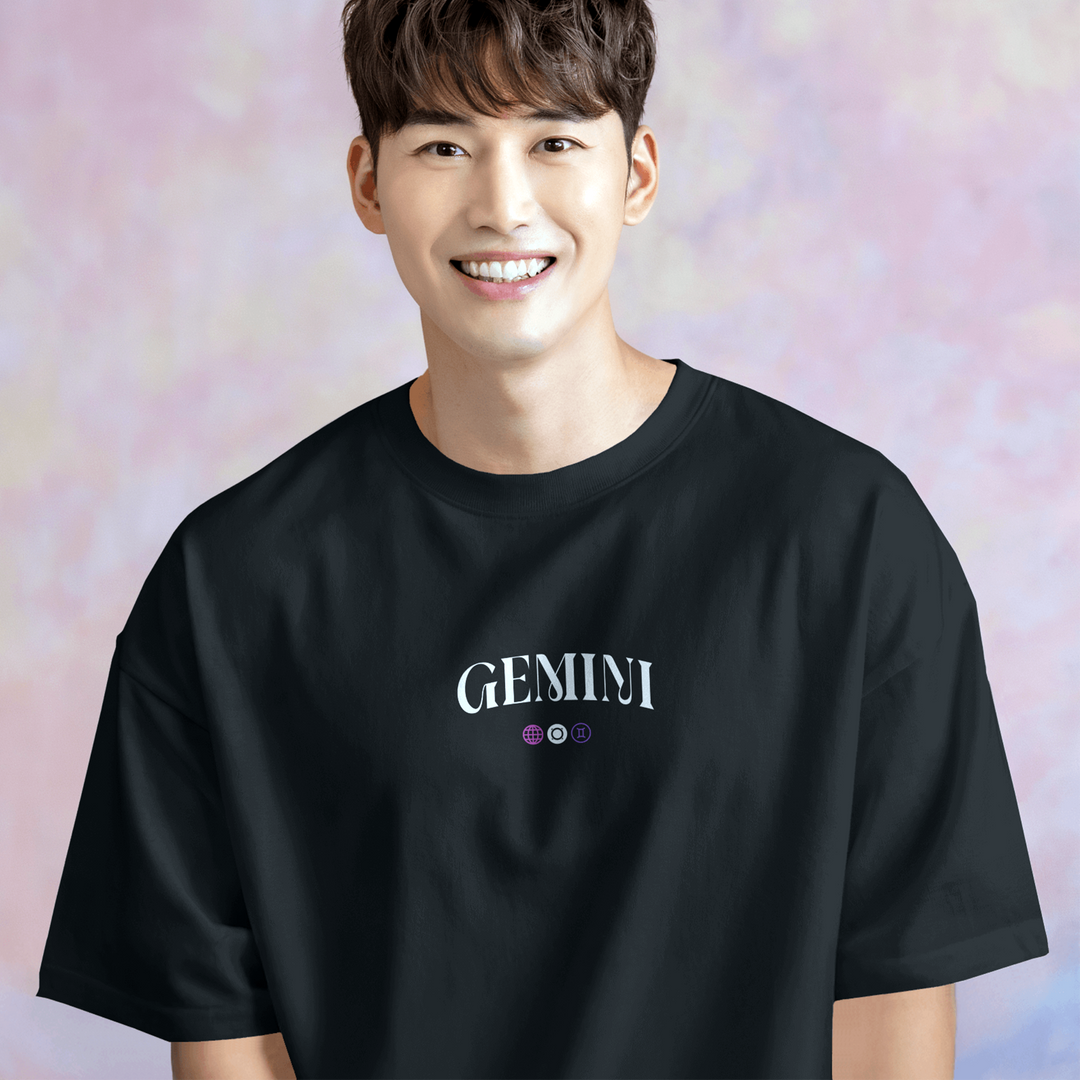 The Beautiful Gemini Dilemma - Oversize Deep Drop Shoulder Tee