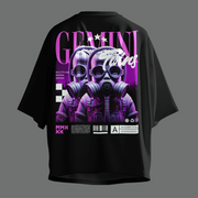 Gemini Twins - Oversize Deep Drop Shoulder Tee