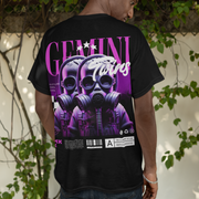 Gemini Twins - Oversize Deep Drop Shoulder Tee