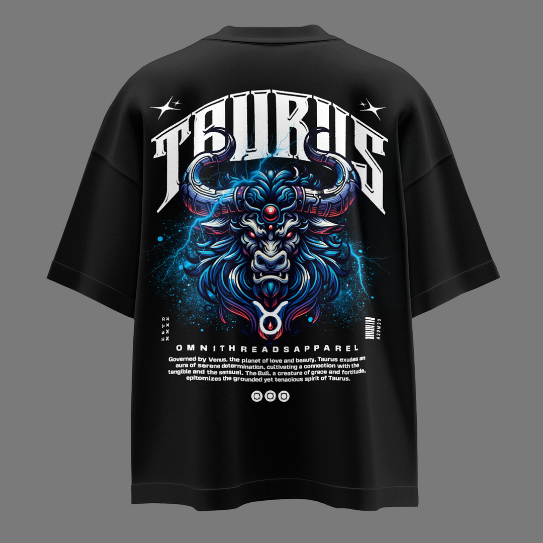 Venusian Taurus - Oversize Deep Drop Shoulder Tee