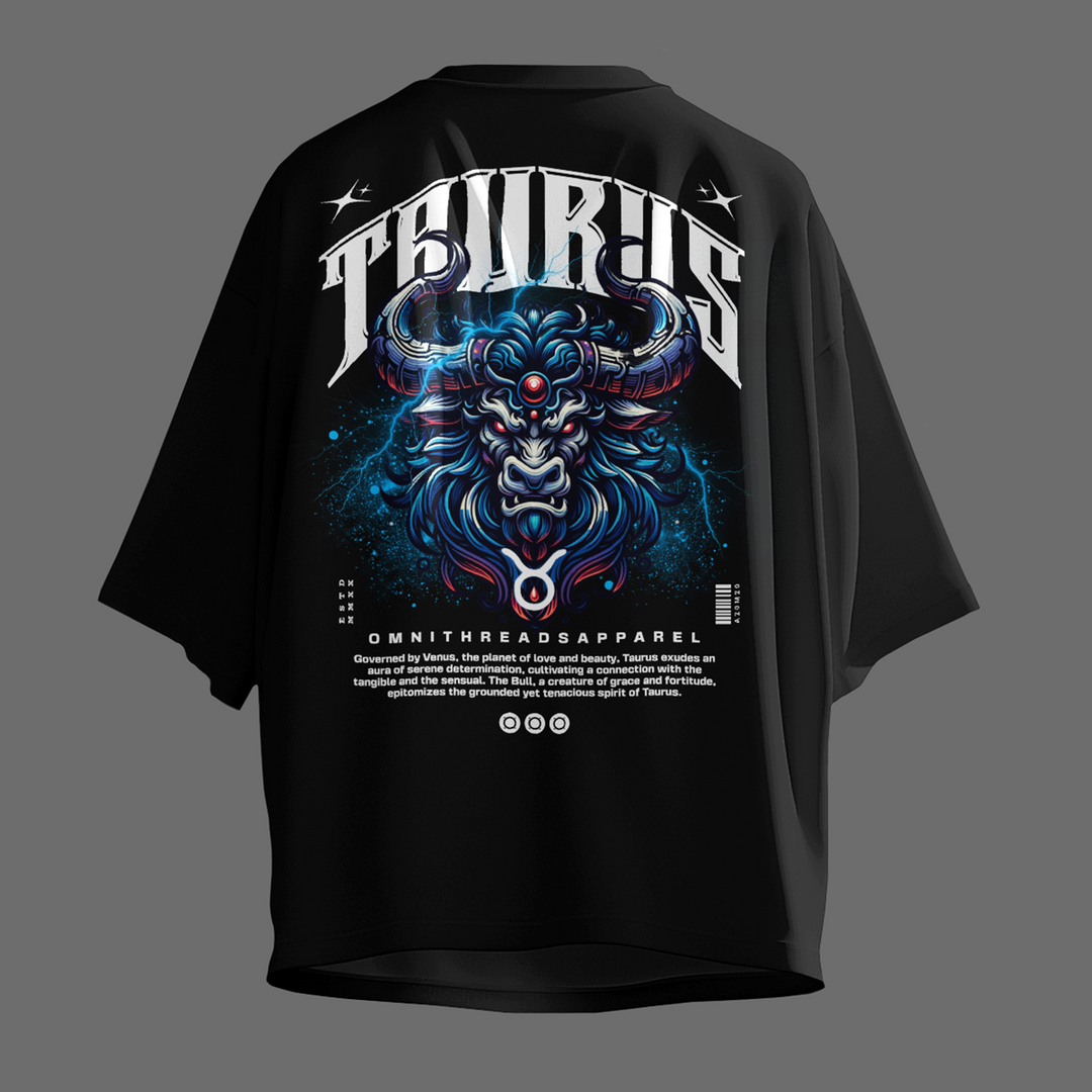 Venusian Taurus - Oversize Deep Drop Shoulder Tee