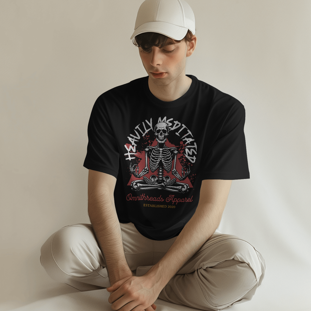 Heavily Meditated - Oversized Drop Shoulder Tee — product image 4