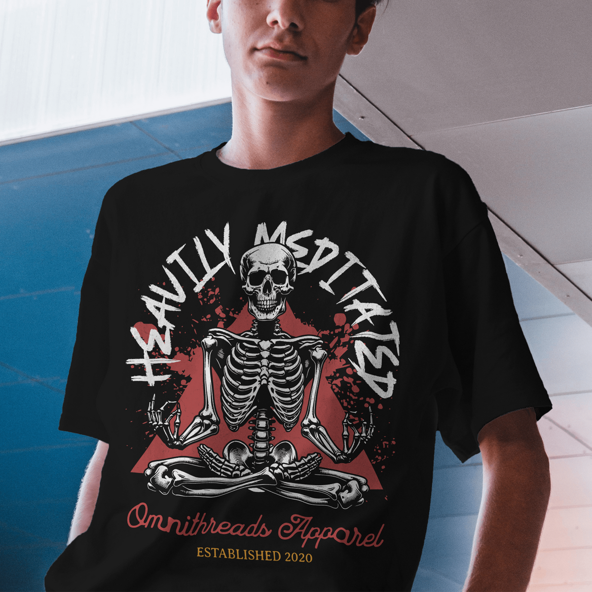 Heavily Meditated - Oversized Drop Shoulder Tee — product image 2