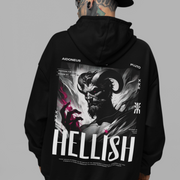 Hades’ Dominion - Oversized Streetwear Fleece Hoodie