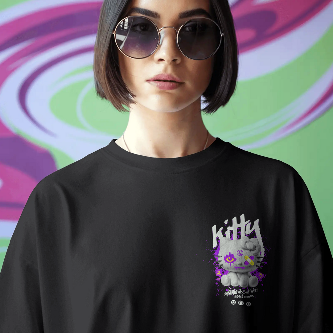 Hello Leo - Oversize Deep Drop Shoulder Tee