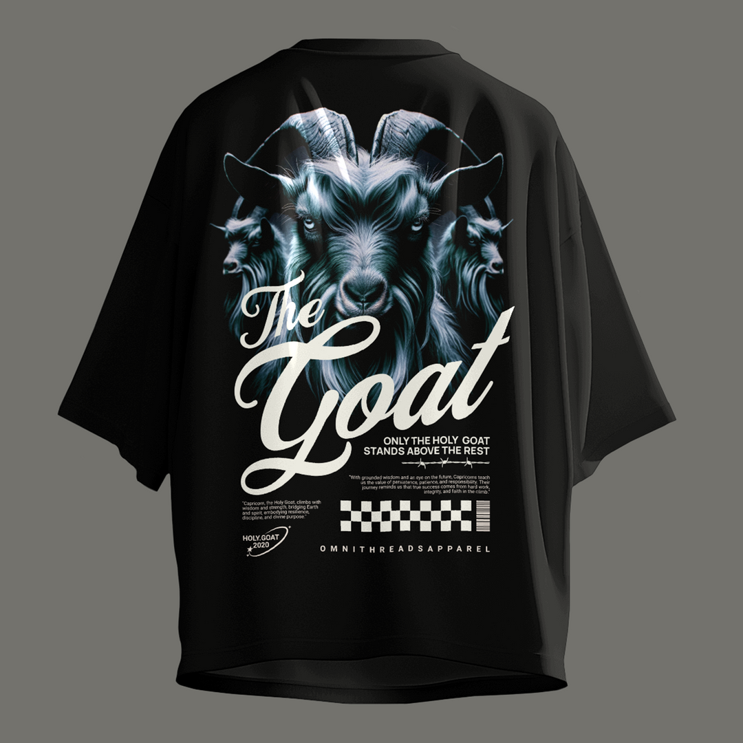 Holy G.O.A.T. - Oversize Deep Drop Shoulder Tee