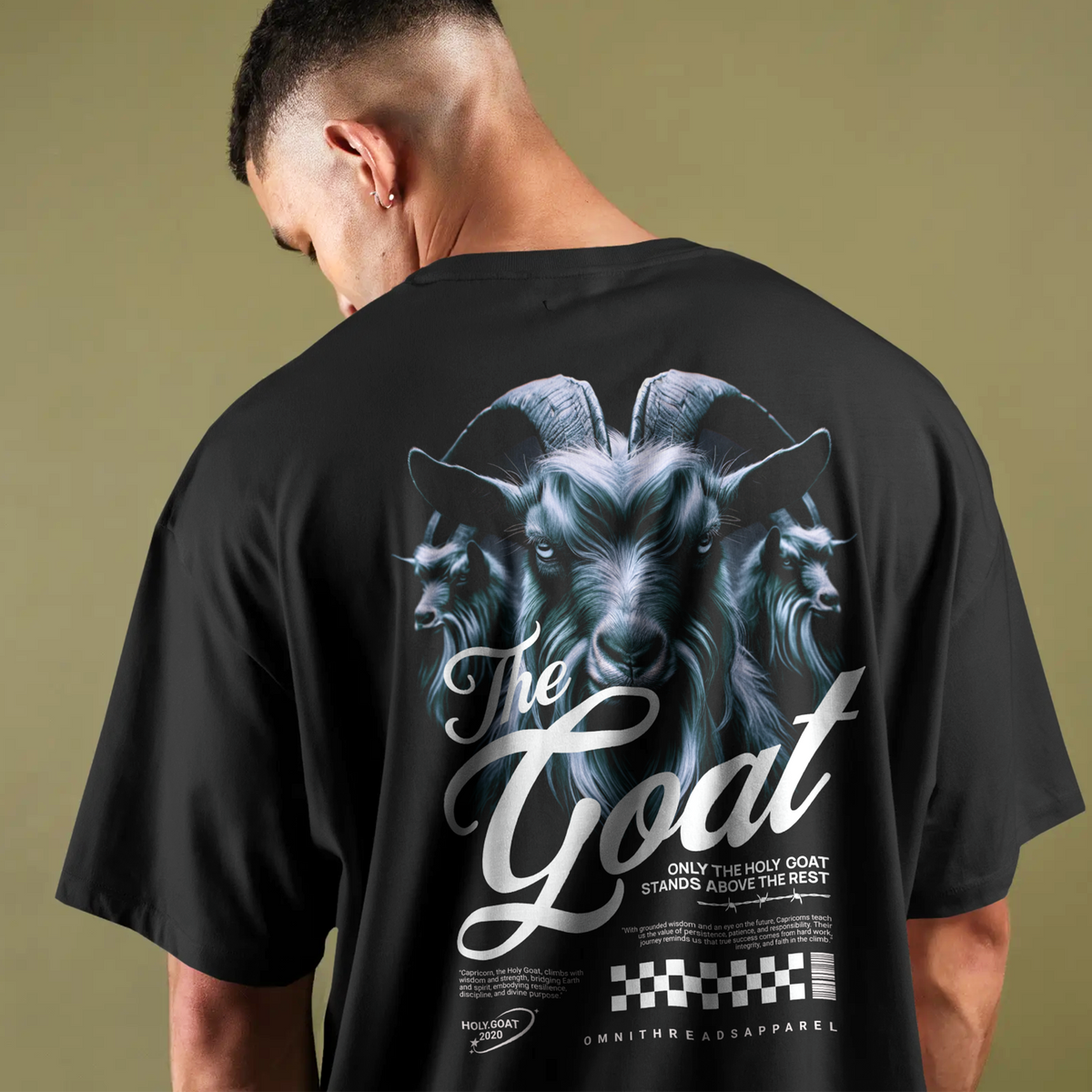 Holy G.O.A.T. - Oversized Drop Shoulder Tee — product image 1