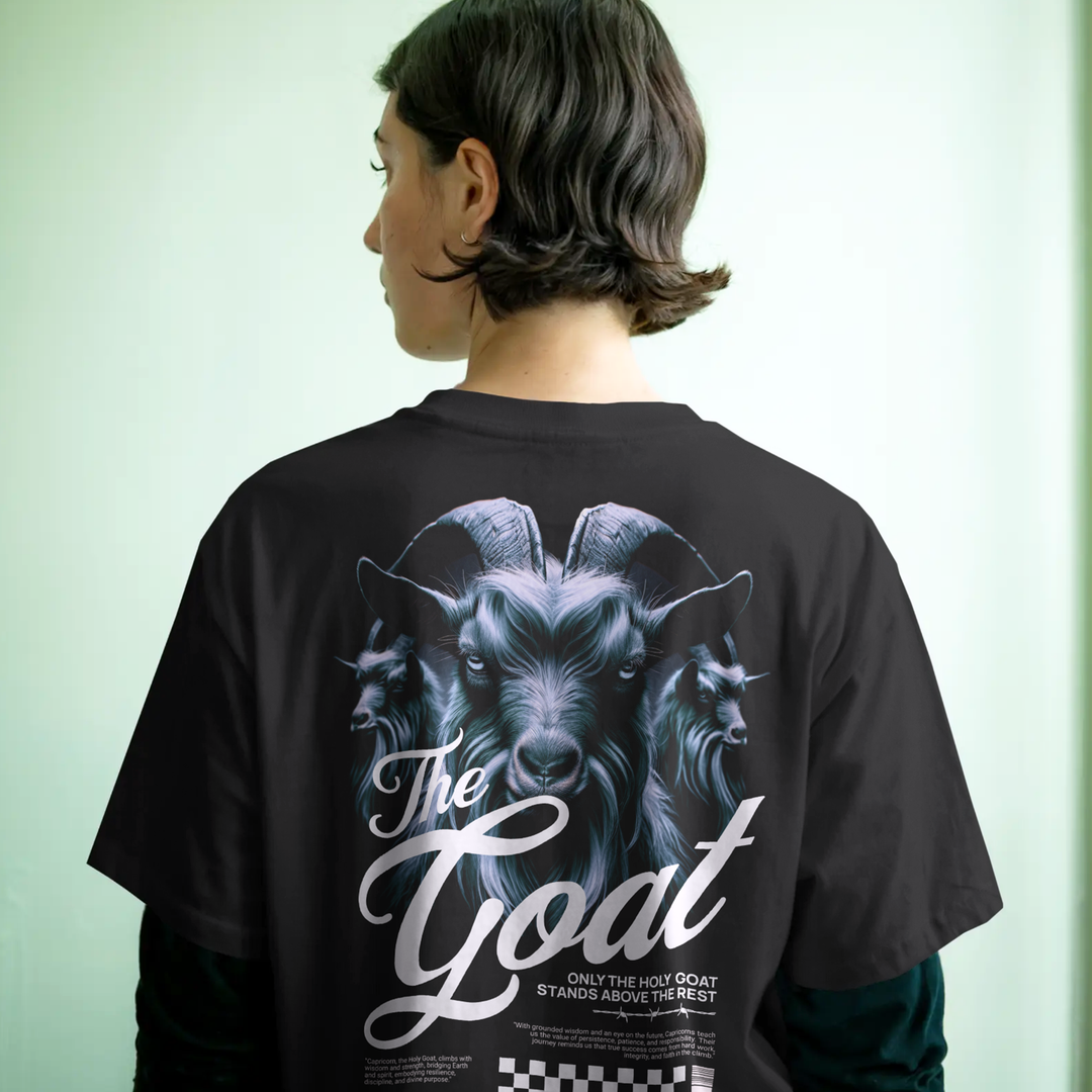 Holy G.O.A.T. - Oversize Deep Drop Shoulder Tee