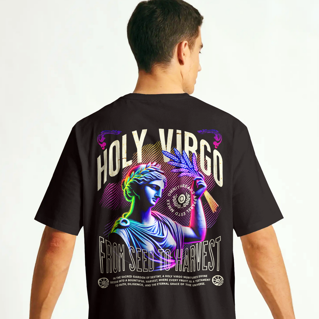 Holy Virgo - Oversize Deep Drop Shoulder Tee