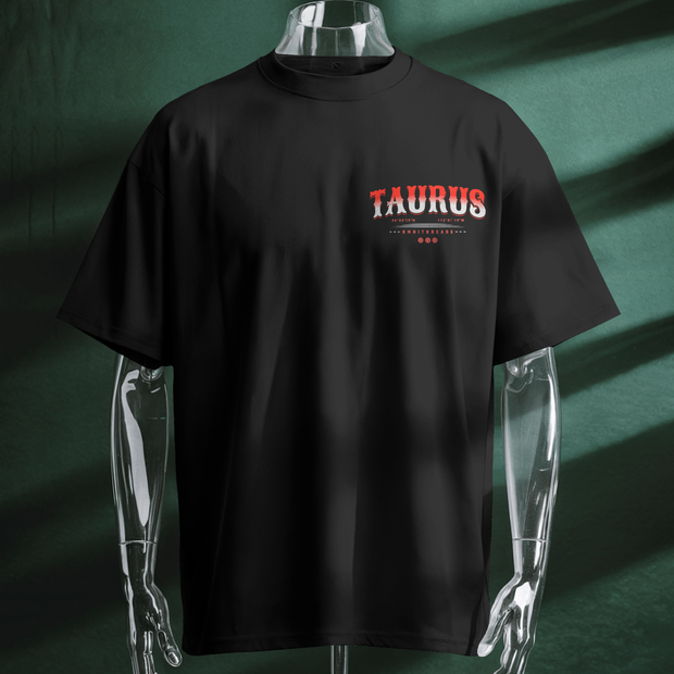 Home Of The Brave Taurus - Oversize Deep Drop Shoulder Tee
