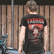 Home Of The Brave Taurus - Oversize Deep Drop Shoulder Tee