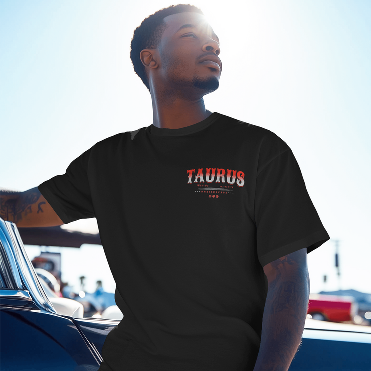 Home Of The Brave Taurus - Oversize Deep Drop Shoulder Tee