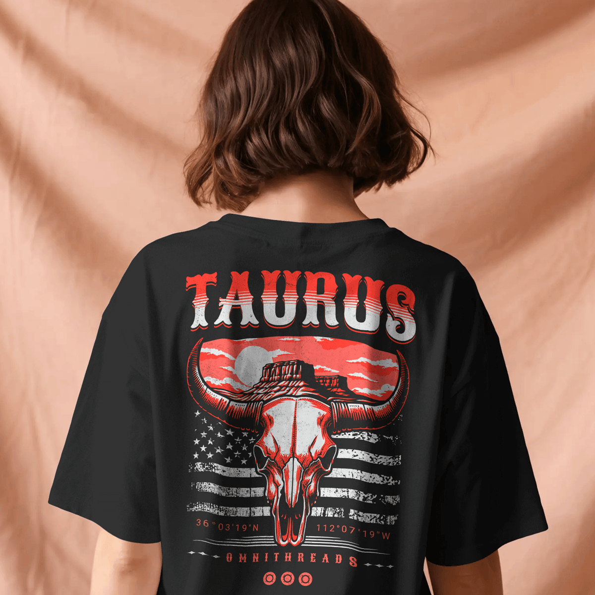 Home Of The Brave Taurus - Oversized Drop Shoulder Tee — product image 1
