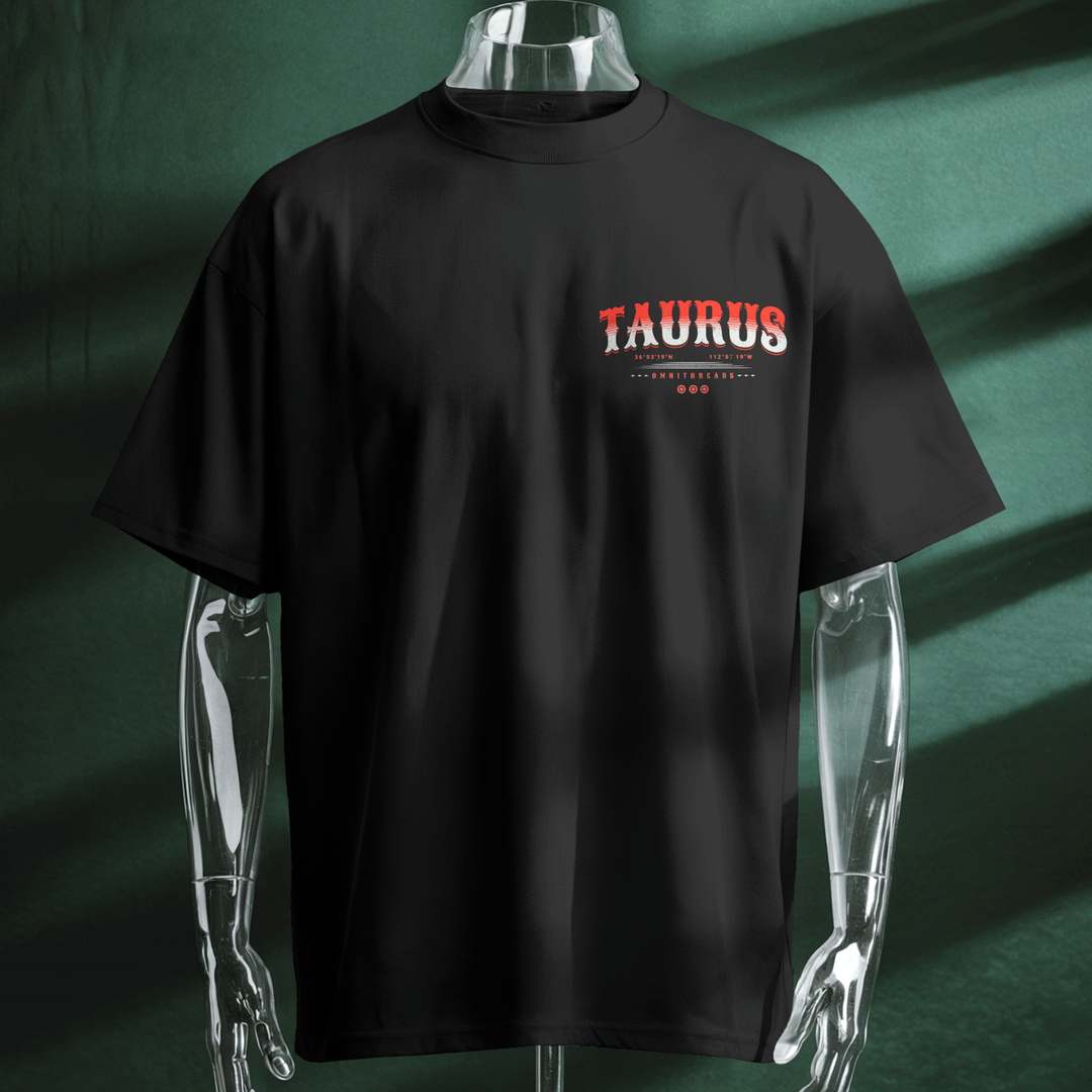 Home Of The Brave Taurus - Oversize Deep Drop Shoulder Tee