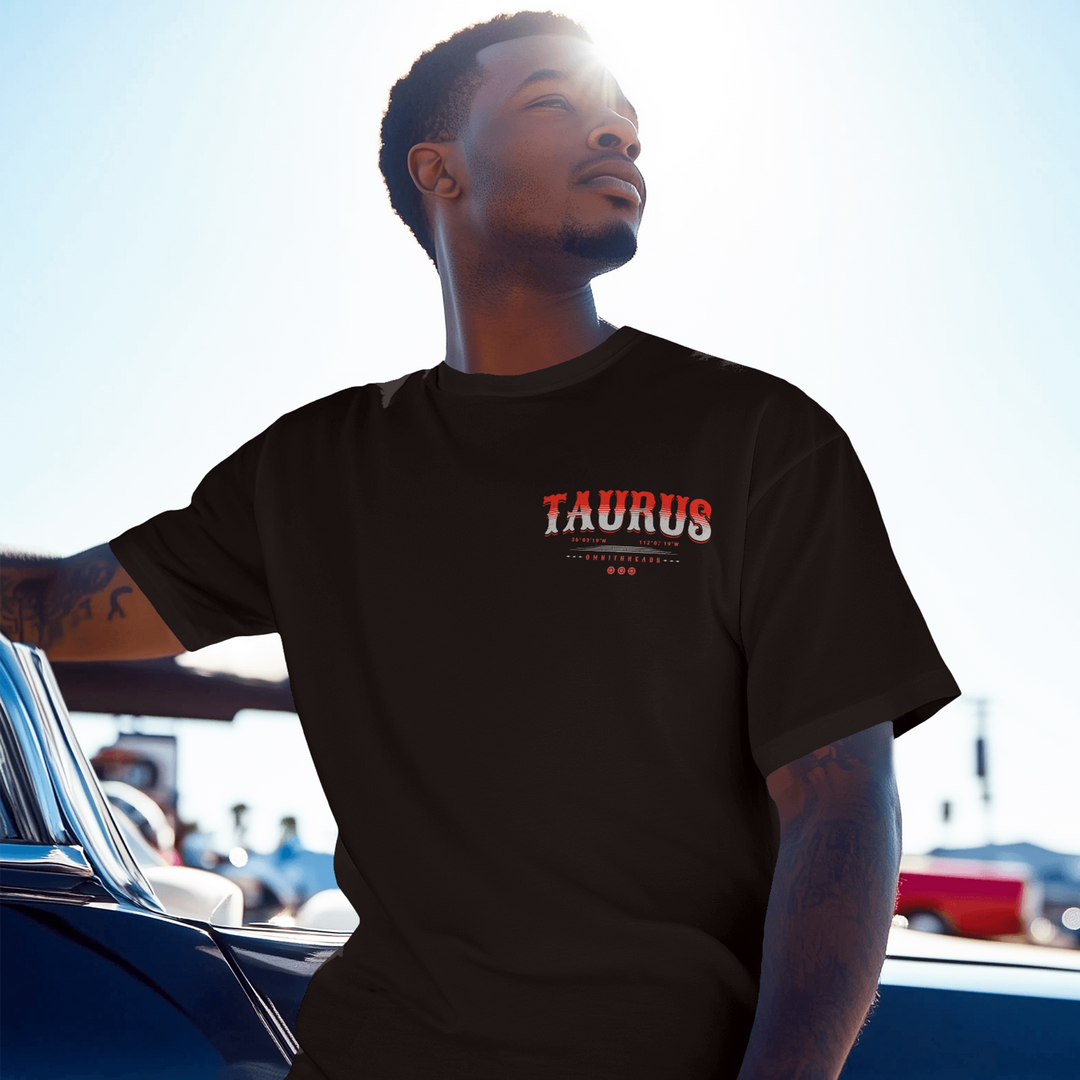 Home Of The Brave Taurus - Oversize Deep Drop Shoulder Tee