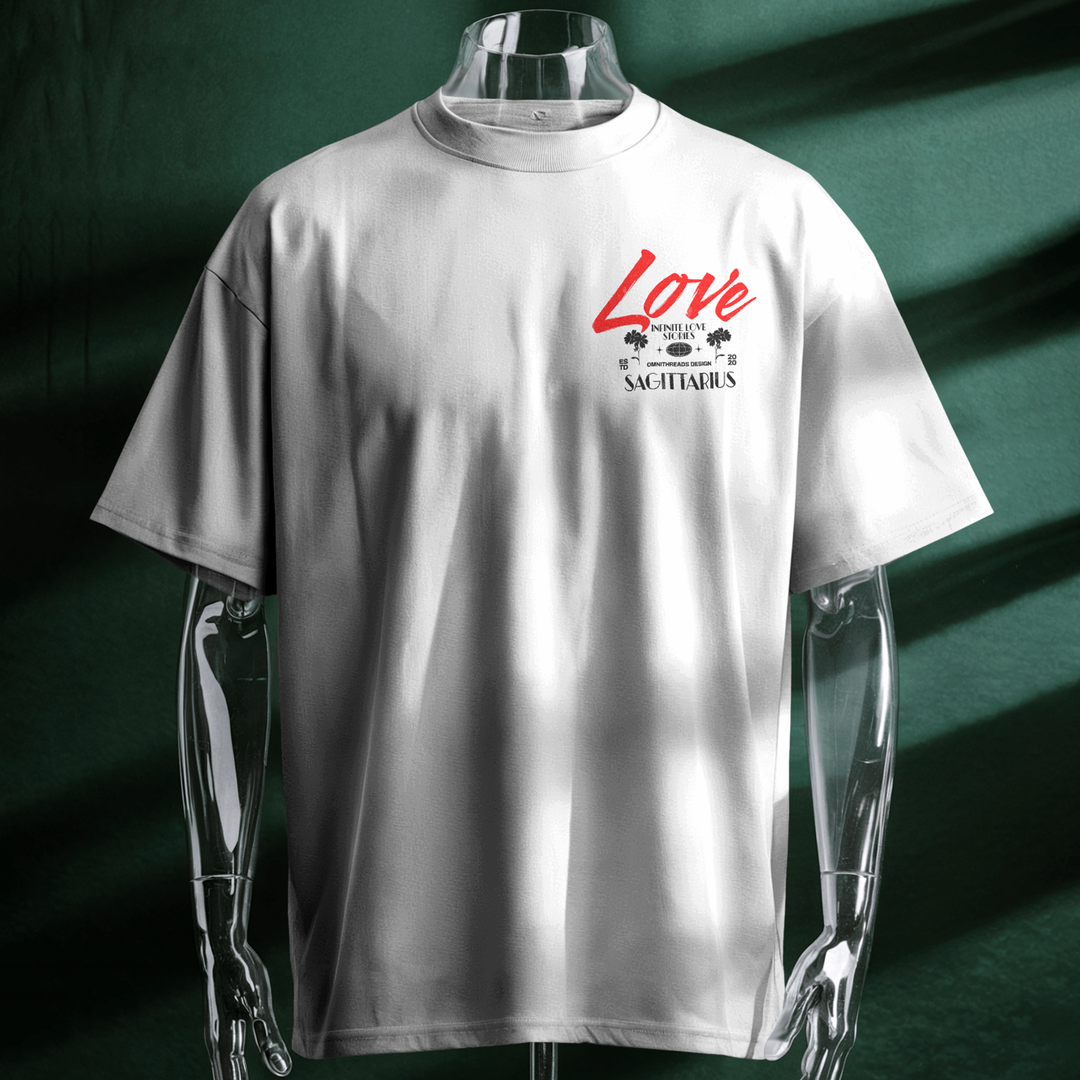 Infinite Love Stories - Oversize Deep Drop Shoulder Tee