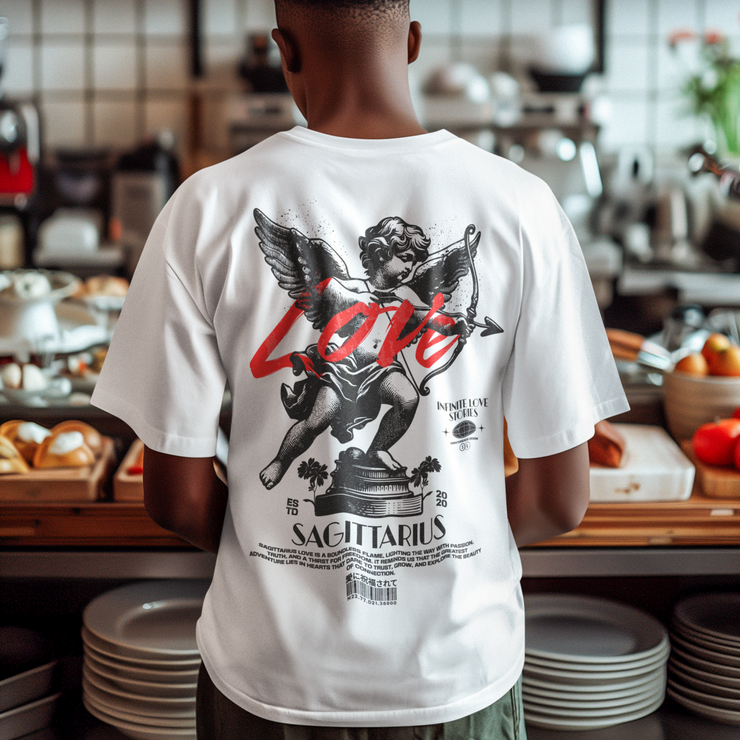 Infinite Love Stories - Oversize Deep Drop Shoulder Tee