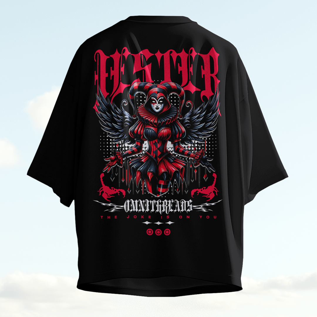 Jester Series 4 Harley Quinn - Oversize Deep Drop Shoulder Tee