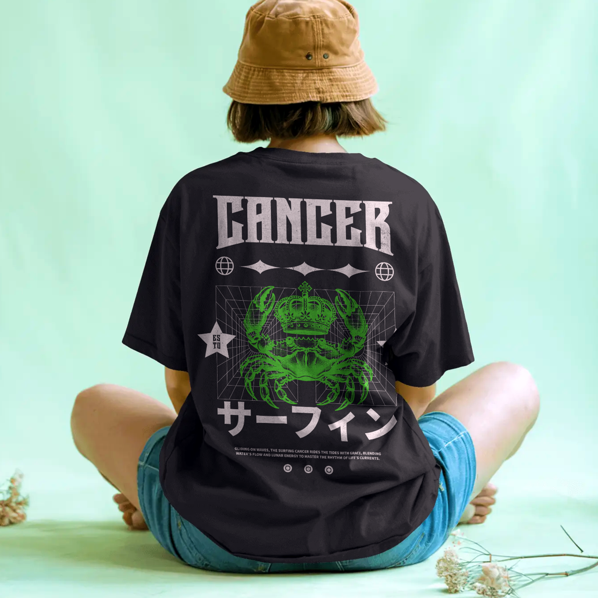 King Crab - Oversized Drop Shoulder Tee — product image 1