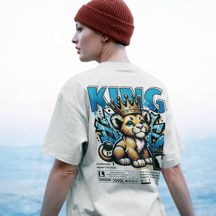 Leo Lux - Oversize Deep Drop Shoulder Tee