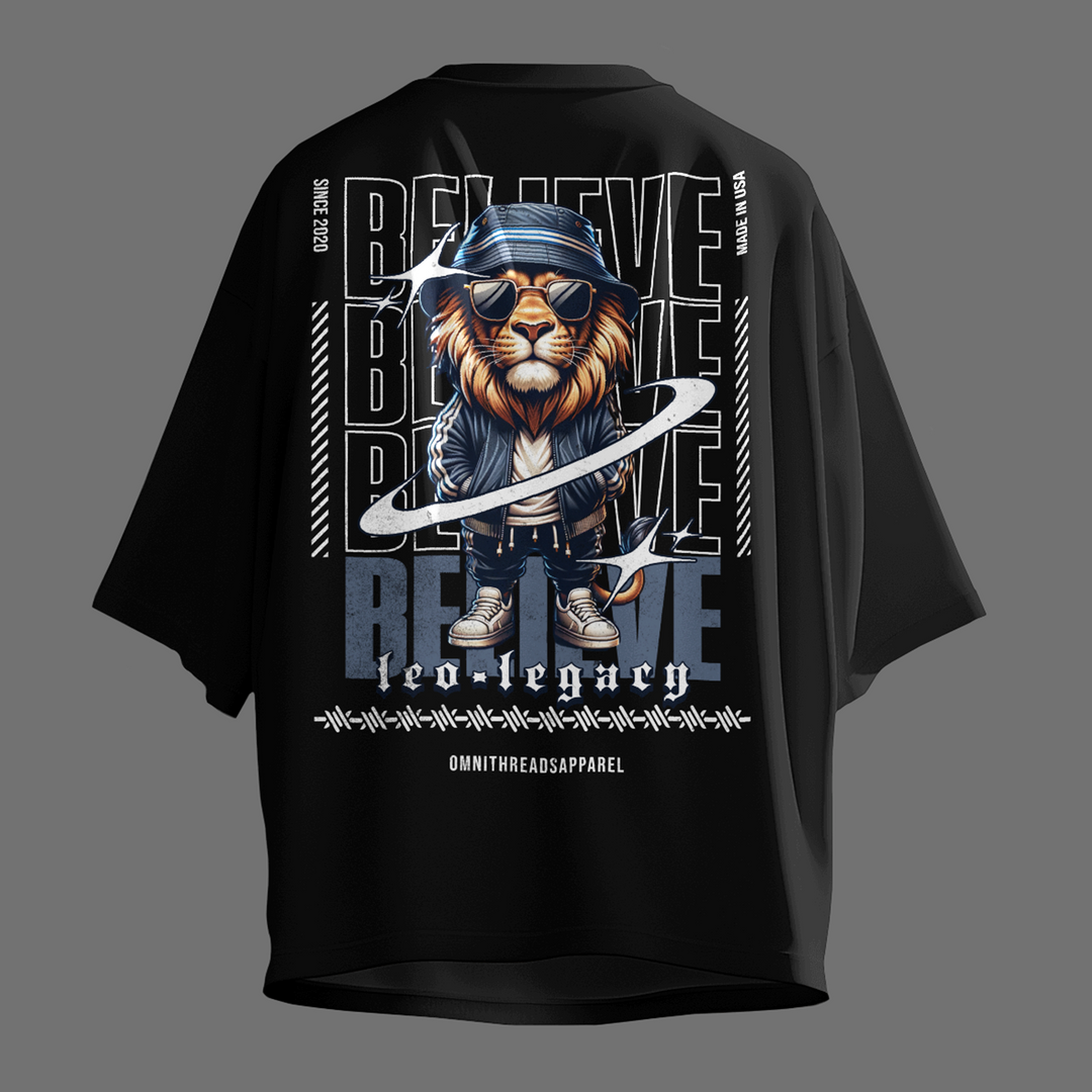 Leo Legacy - Oversize Deep Drop Shoulder Tee