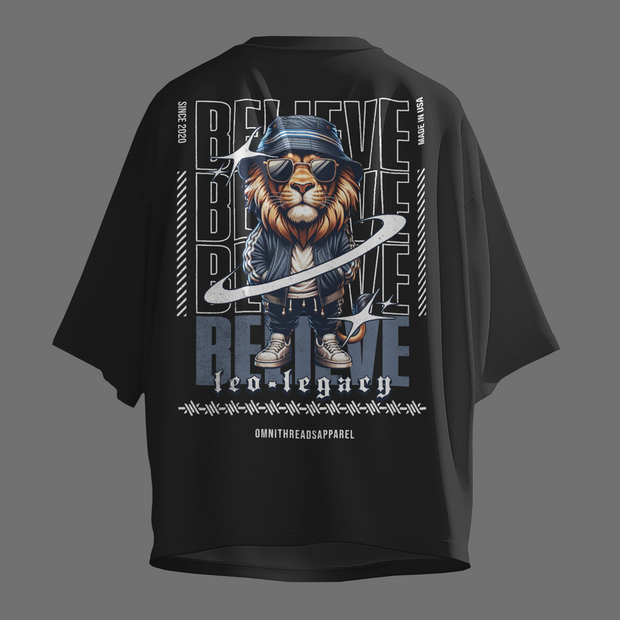 Leo Legacy - Oversize Deep Drop Shoulder Tee