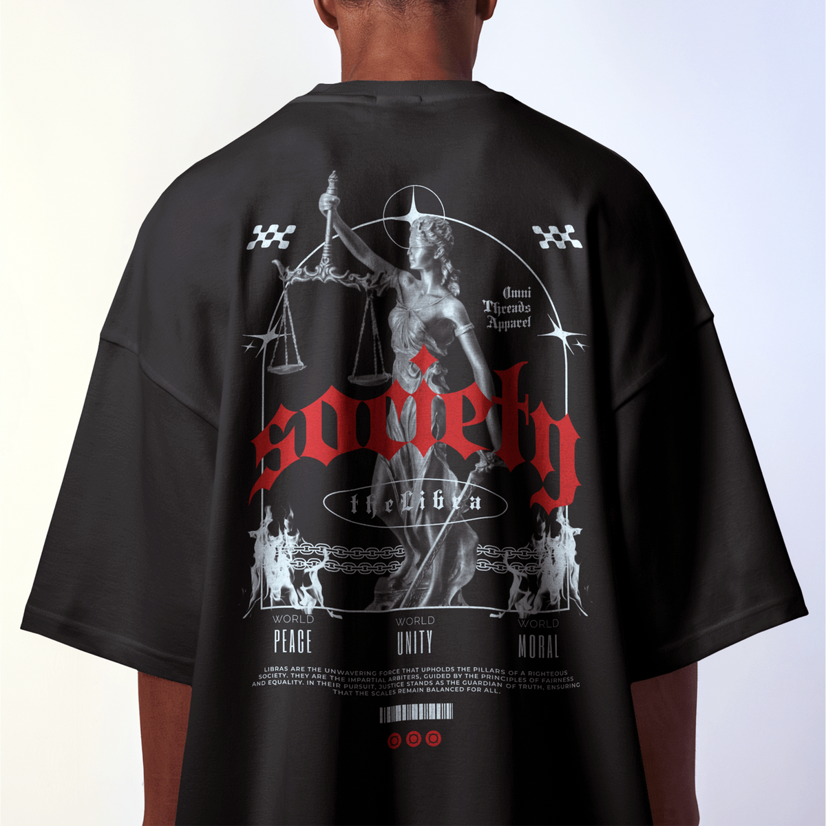 Libra Society - Oversized Drop Shoulder Tee — product image 1