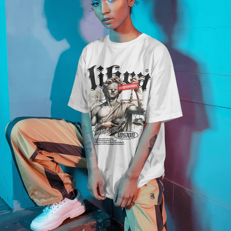 Libra Vision - Oversize Deep Drop Shoulder Tee
