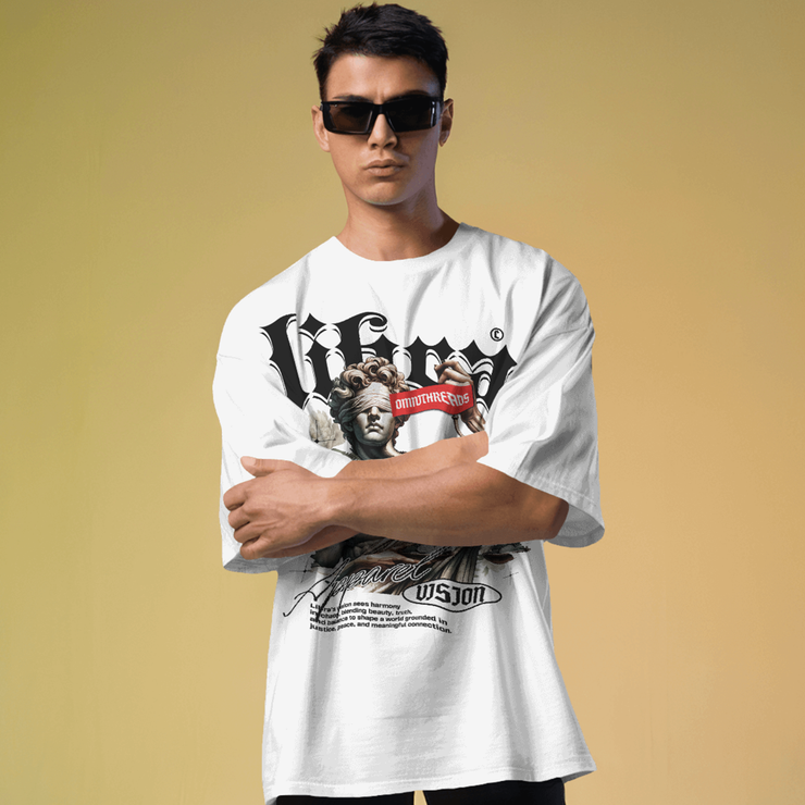Libra Vision - Oversize Deep Drop Shoulder Tee