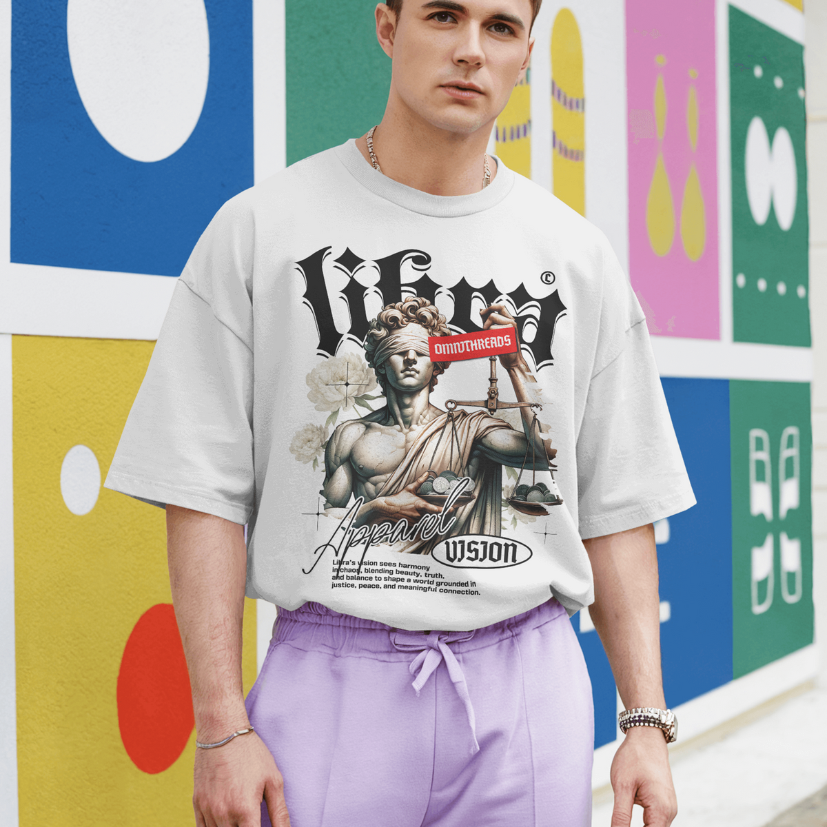 Libra Vision - Oversized Drop Shoulder Tee — product image 1