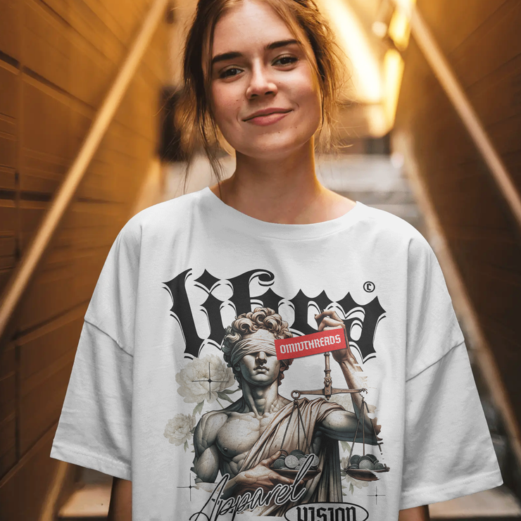 Libra Vision - Oversize Deep Drop Shoulder Tee