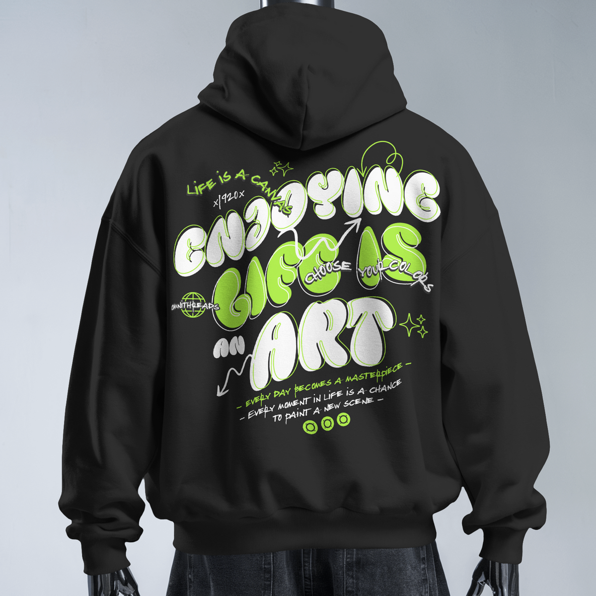 Life Is Art - Oversized Hoodie — product image 1