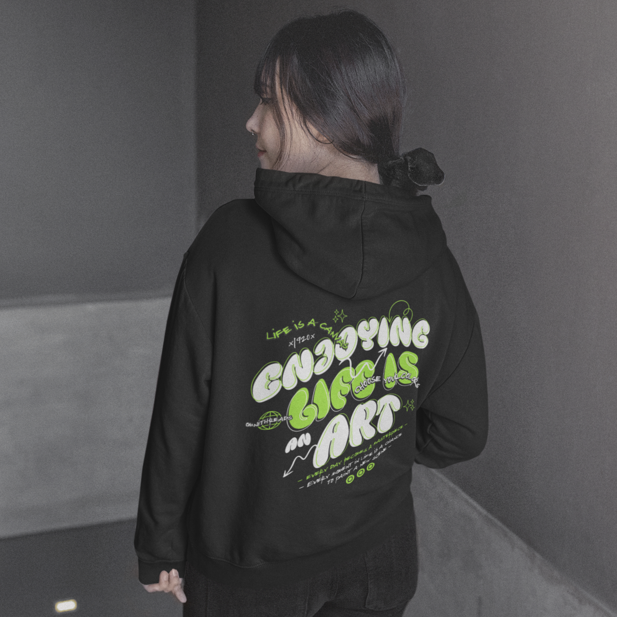 Life Is Art - Oversized Hoodie — product image 6