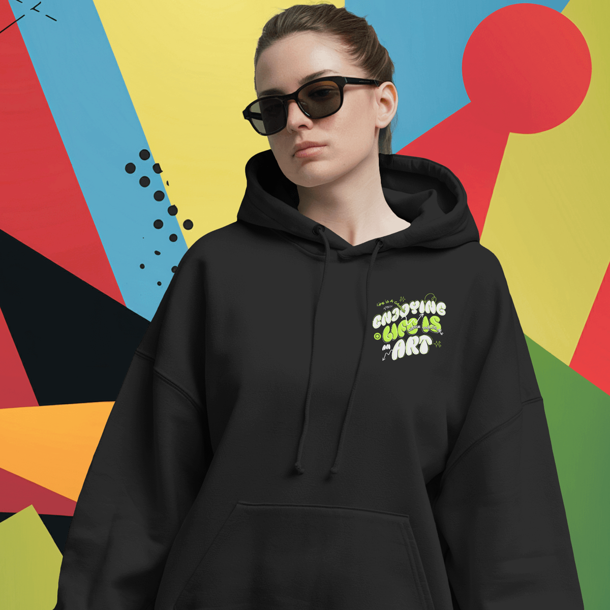Life Is Art - Oversized Hoodie — product image 4