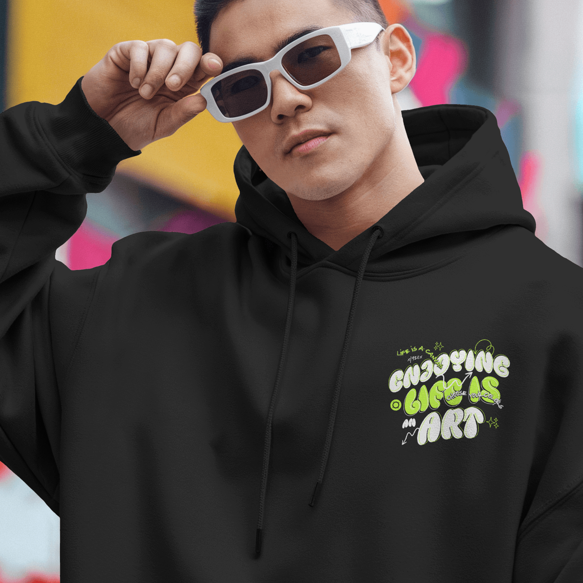 Life Is Art - Oversized Hoodie — product image 3