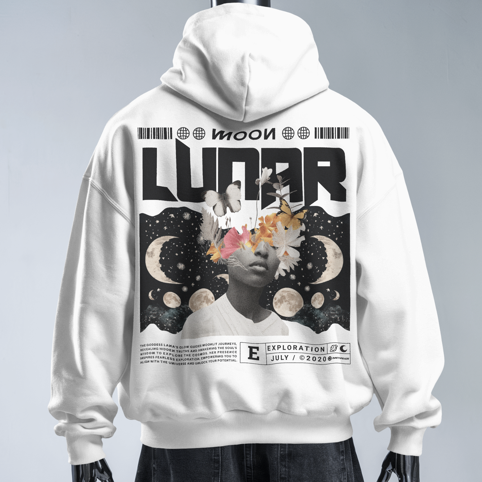 oneday apartment moonスウェット Morbid Celestial Sweatshirt