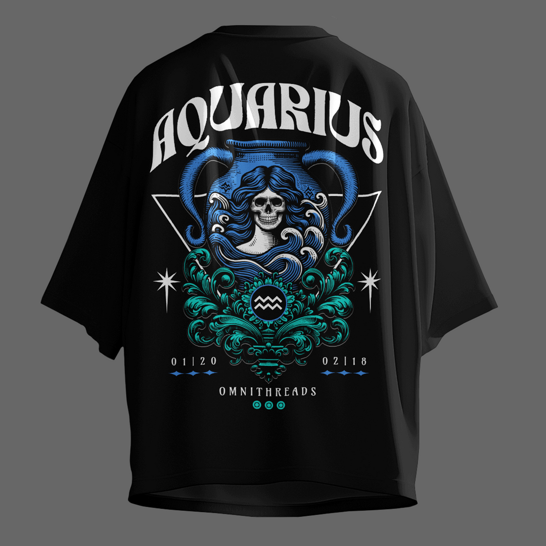 Genius In Motion - Oversize Deep Drop Shoulder Tee