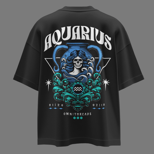 Genius In Motion - Oversize Deep Drop Shoulder Tee