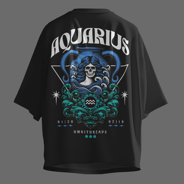 Genius In Motion - Oversize Deep Drop Shoulder Tee