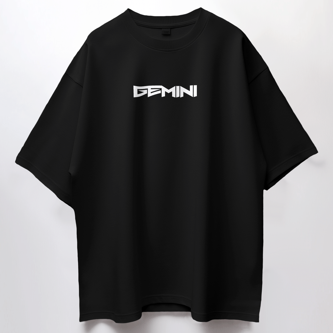 Gemini In Retrograde - Oversize Deep Drop Shoulder Tee