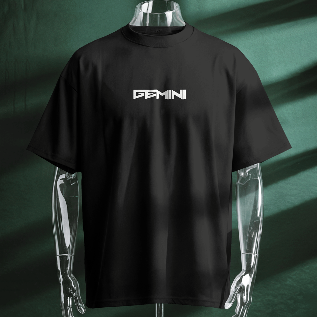 Gemini In Retrograde - Oversize Deep Drop Shoulder Tee