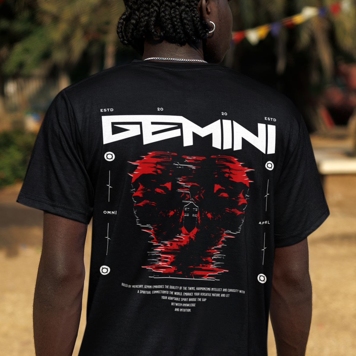 Gemini In Retrograde - Oversized Drop Shoulder Tee — product image 1