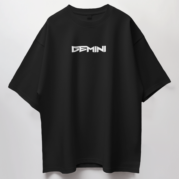Gemini In Retrograde - Oversize Deep Drop Shoulder Tee