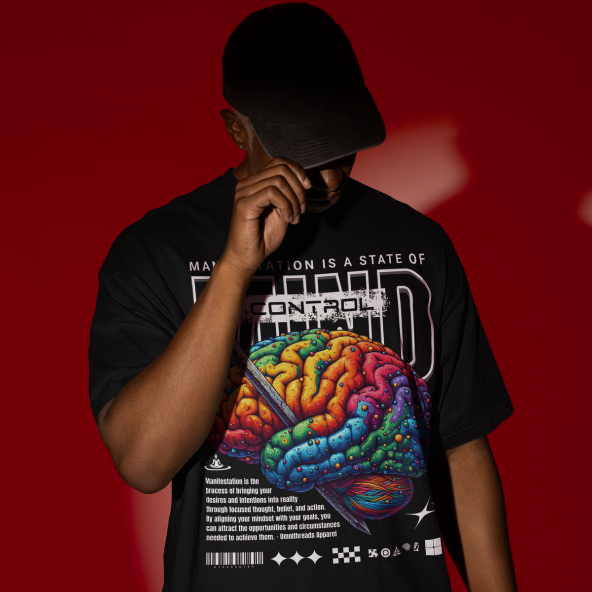 Mind Control - Oversized Drop Shoulder Tee — product image 3